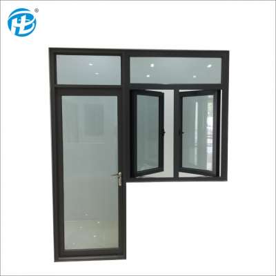 GF windows and doors aluminum alloy frame sliding glass grill window with grill