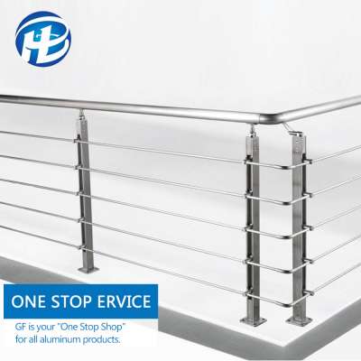 prefab metal railings Safety Modern Design For Stainless Steel Square Pipe Balcony Railings price