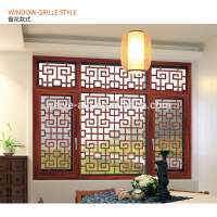 2020 aluminium window grille for open and double glazd single glass sliding windows and doors pattern