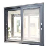 aluminum glass sliding window with mosquito net