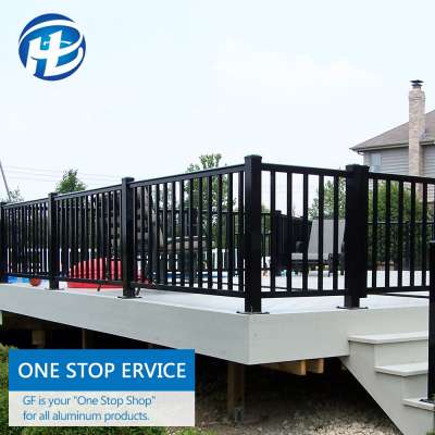 2020 Outdoor Metal Aluminum Fence Balusters Square Black Aluminum Porch Handrail Balusters