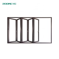 Roomeye hot sale commercial aluminum  bi folding door