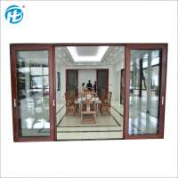 aluminum windows / sliding windows alloy glass black grill sliding window and door