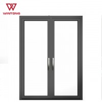 Australian Standard Thermal Break Double Glazing Casement Doors Aluminum